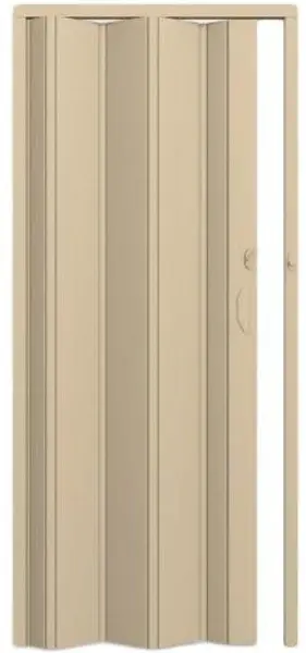 Porta Sanfonada de PVC Plasflex Bege 80x210cm