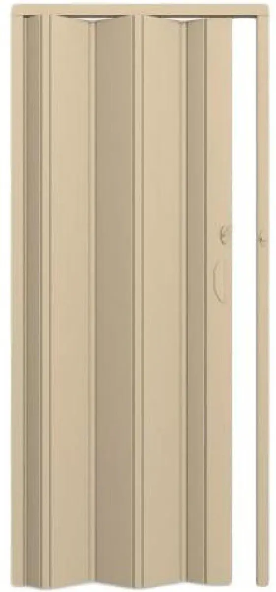 Porta Sanfonada de PVC Plasflex Bege 80x210cm