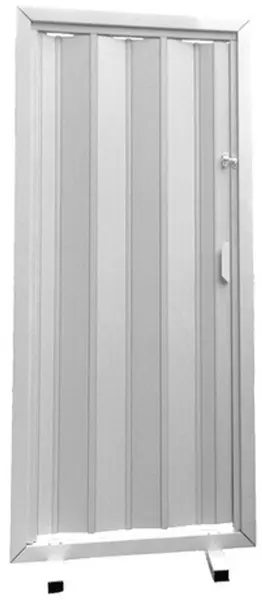 Porta Sanfonada de PVC Plasflex Branco Neve 60x210cm
