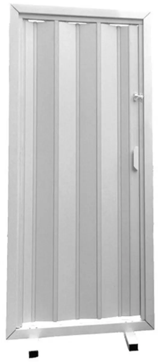 Porta Sanfonada de PVC Plasflex Branco Neve 60x210cm