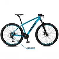 Bicicleta Aro 29 Dropp Sw 24 Vel Câmbio Shimano Quadro Alumínio Mtb Azul+preto 21