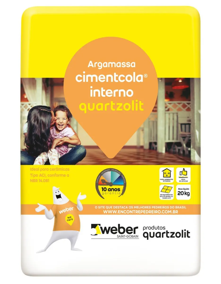 Argamassa Quartzolit Interna AC1 20Kg
