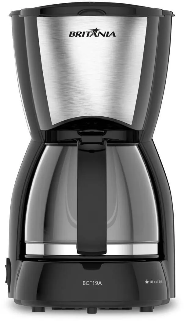 Cafeteira Elétrica Britânia 18 Cafés com Jarra de Vidro BCF19A 110V