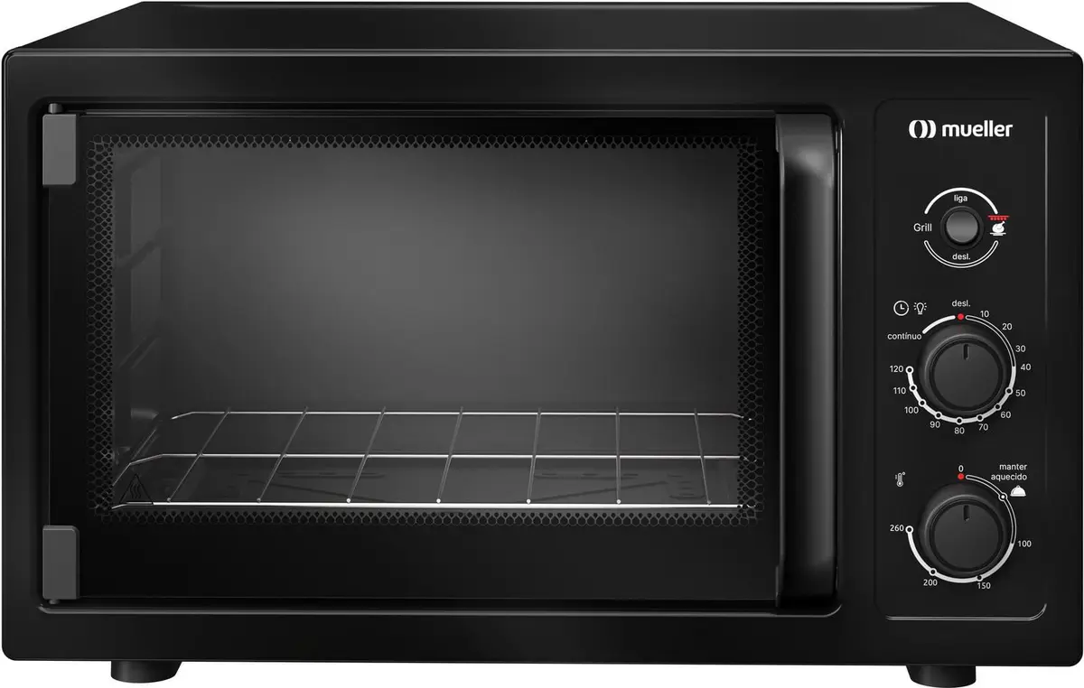 Forno Elétrico de Bancada Mueller MFB50B 50 Litros com Grill Preto 220V