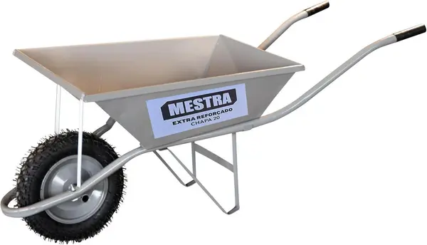 Carrinho de Mão Mestra Extraforte 60 Litros Suporta Até 120kg
