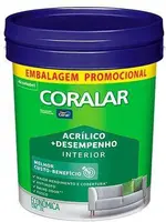 Tinta Acrílica Coralar Mais Desempenho Balde 20Litros Branco