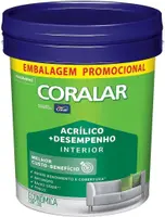 Tinta Acrílica Coralar Mais Desempenho Balde 20Litros Branco