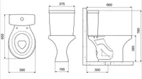 Vaso Sanitário Com Caixa Acoplada Incepa/Roca Zip Acionamento SimplesBranco 6 Litros