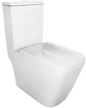 Vaso Sanitário Acqua Com Caixa Acoplada Aluv Ja0416 Assento SoftcloseAcionamento 3/6litros Com Acessórios Branco