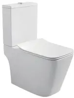 Vaso Sanitário Acqua Com Caixa Acoplada Aluv Ja0416 Assento SoftcloseAcionamento 3/6litros Com Acessórios Branco