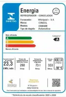 Geladeira / Refrigerador Consul CRM40MKANA Frost Free 333 Litros Inox110V