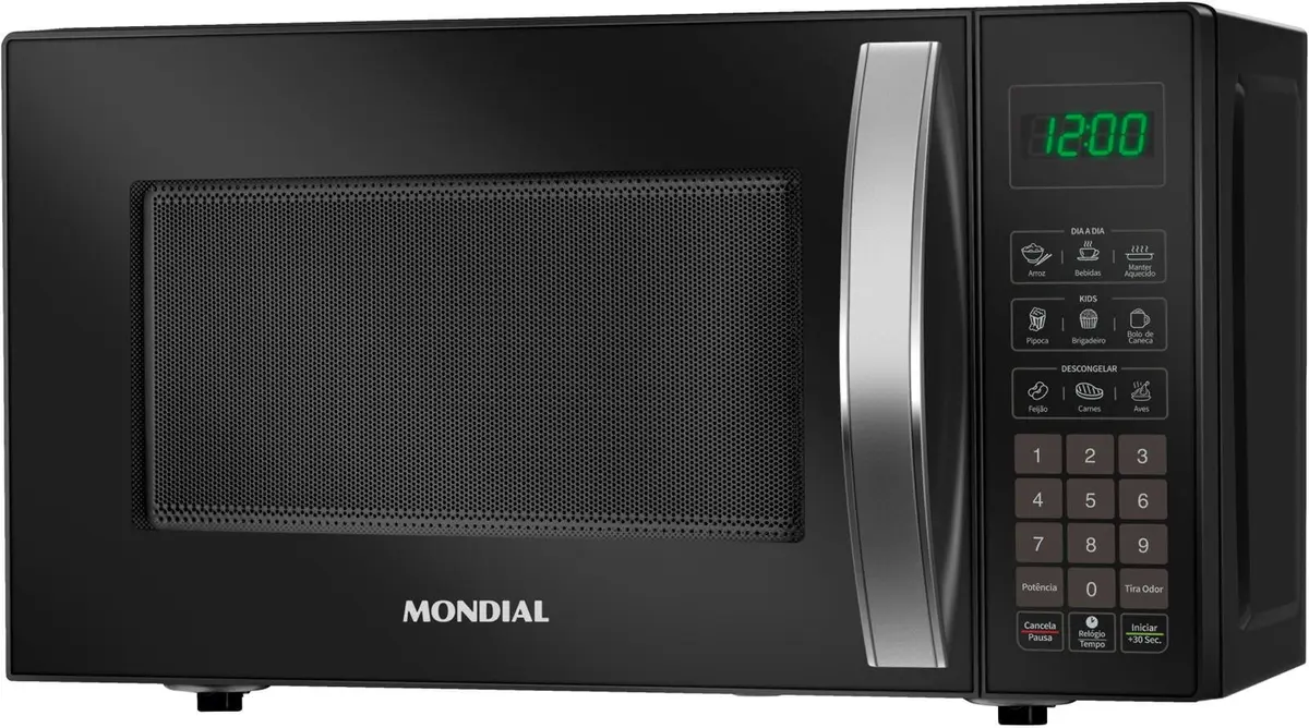Forno Microondas de Bancada Mondial MO-01-21-B 21 Litros Preto 220V