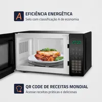 Forno Microondas de Bancada Mondial MO-01-21-B 21 Litros Preto 220V