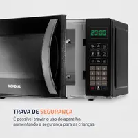 Forno Microondas de Bancada Mondial MO-01-21-B 21 Litros Preto 220V