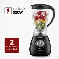 Liquidificador Mondial L-550-BC Easy Power Preto 550W 220V