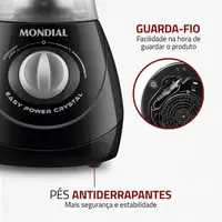Liquidificador Mondial L-550-BC Easy Power Preto 550W 220V