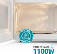 Forno Microondas de Bancada Philco PMO30B 28 Litros Branco 220V