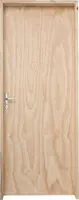 Porta de Madeira Pinus Montada Interna 2563 80x213x14cm Fechadura Cromada Direita