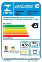 Máquina de Lavar Roupas Electrolux LEE18 18Kg Branca 110V