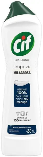 Limpador Cif Cremoso Limpeza Milagrosa Original 450ML