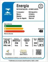Geladeira / Refrigerador Consul CRD37MBBNA 332 Litros Branco 220V