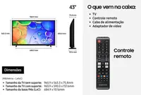 Smart Tv / Televisor Samsung 43" QLED QN43Q5FAAGXZD FHD 2025 Com XboxCloud Gaming Canais Gratuitos HDR e Compatível Com Alexa