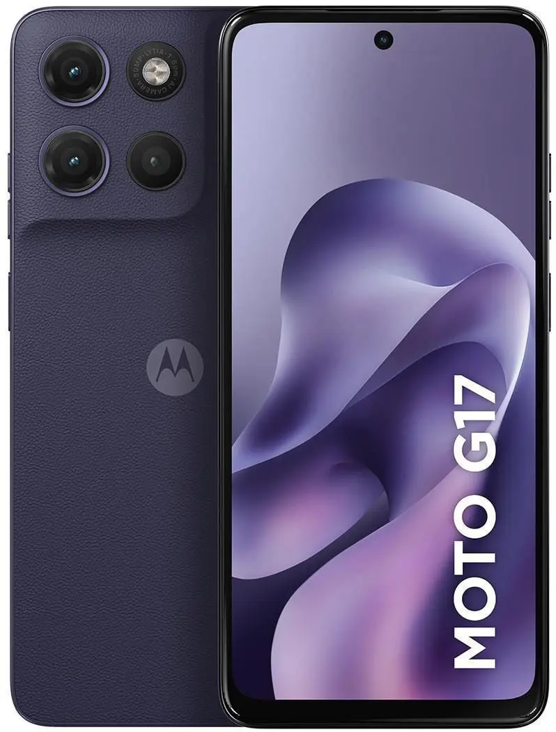Smartphone / Telefone Motorola G17 256GB 4GB+8GB RAM Boost Câmera de50MP, Tela 6.7" Roxo