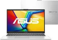 Notebook Asus Intel Core I3 4GB 256GB SSD 15.6" Windows 11 Home E1504GA-NJ441W Prata Metálico