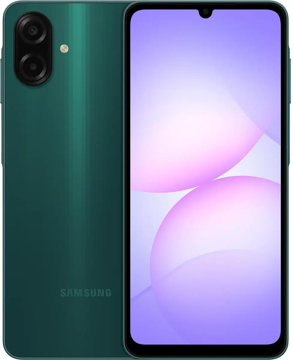 Smartphone Samsung Galaxy A07 Verde 256GB, 8GB RAM + 8GB RAM PLUS, Camera Dupla Traseira de até 50MP, Self