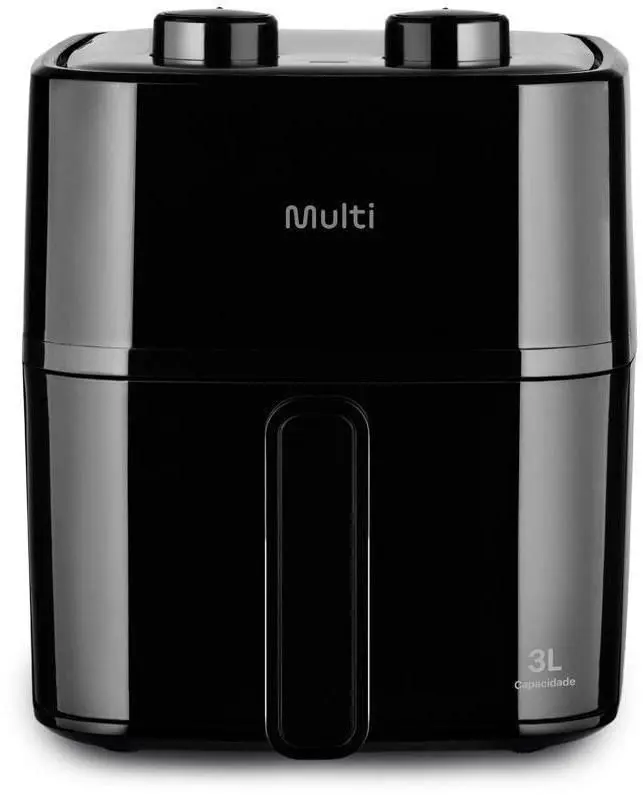 Fritadeira Elétrica / Air Fryer Multi GO250 3 Litros Preta 110V
