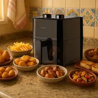 Fritadeira Elétrica / Air Fryer Multi GO250 3 Litros Preta 110V