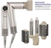 Secador de Cabelos Philco 4 em 1 Dobrável Motor BLDC PSC3500 110V