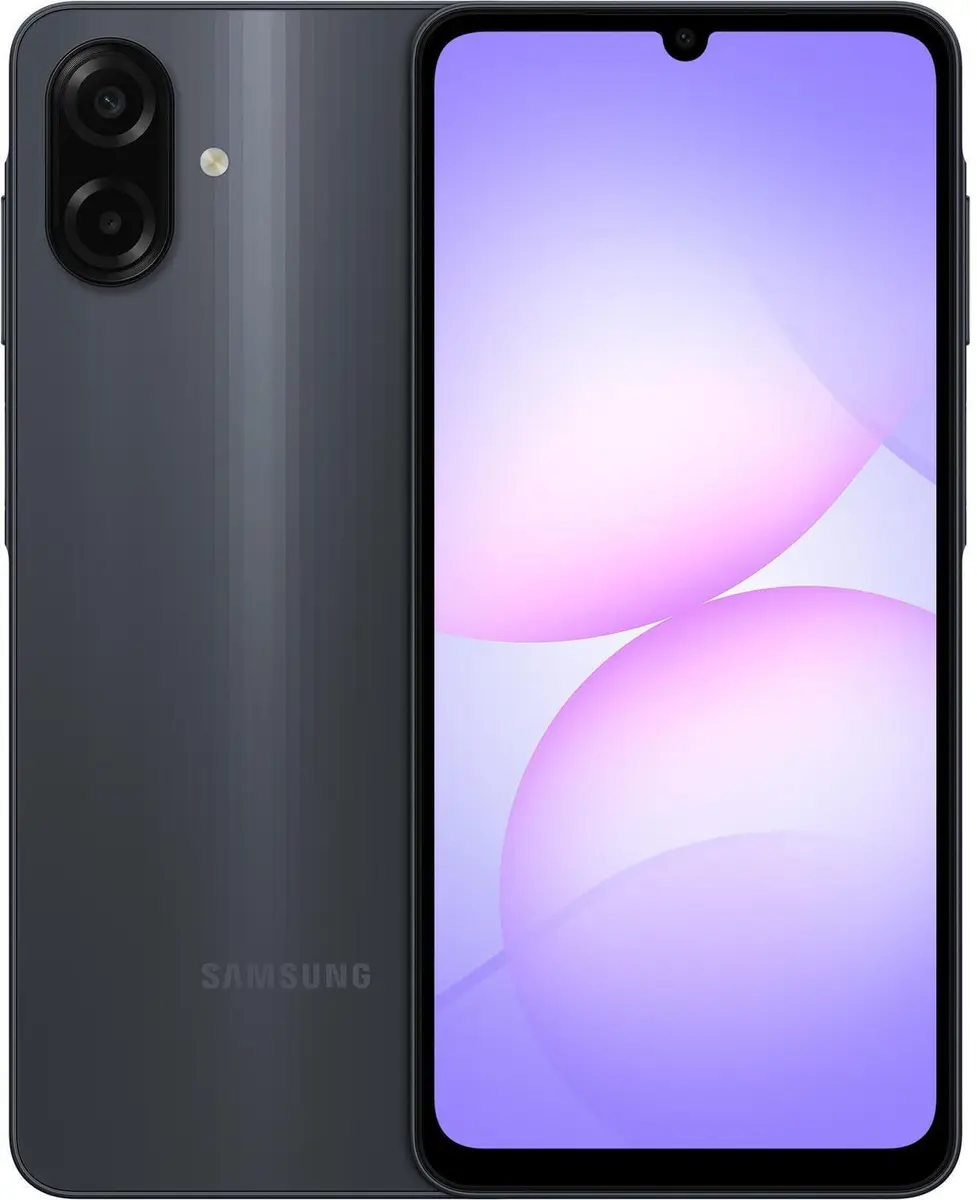 Smartphone Samsung Galaxy Preto A07 128GB, 4GB RAM + 4GB RAM PLUS,Camera Dupla Traseira de até 50MP, Self
