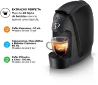 Cafeteira Expresso Três Corações G4 Luna Preto 110V
