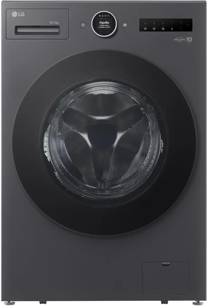 Lava e Seca LG Smart WD18GNT 18Kg Inox 220V