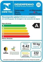 Lava e Seca LG Smart WD18GNT 18Kg Inox 220V