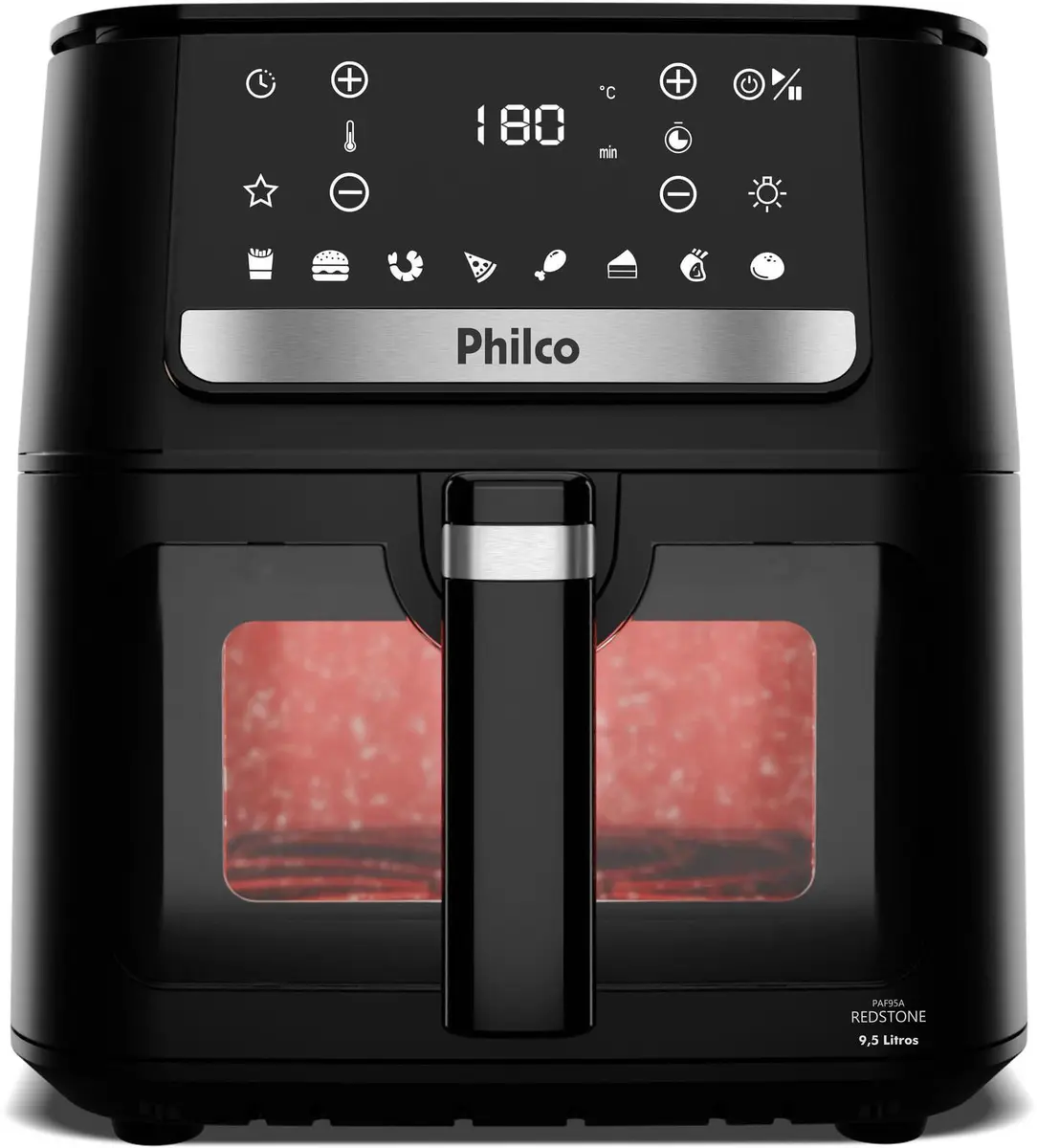 Fritadeira Elétrica / Air Fryer Philco PAF95A 9,5 Litros Preta 220V