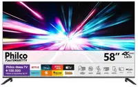 Smart Tv/ Televisor 58" Philco 4K Led Roku Dolby Áudio P58CRA
