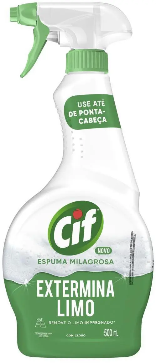 Limpador CIF Espuma Milagrosa Extermina Limo 500ML