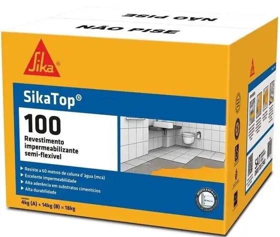 Impermeabilizante Sika Top 100 Semi Flexível 18Kg