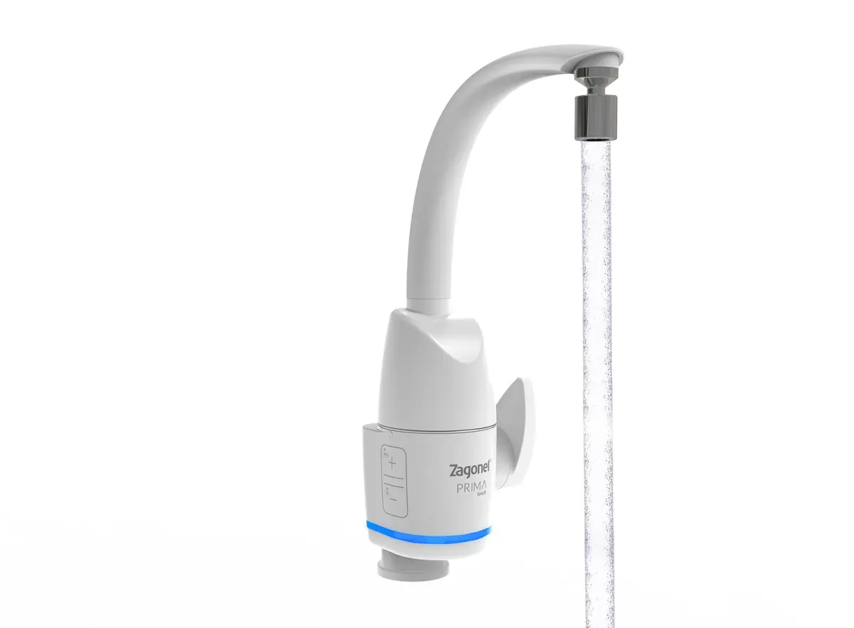 Torneira Eletrônica Zagonel Prima Mesa e Parede Branco 5500W 220V