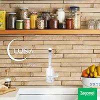 Torneira Elétrica Zagonel Luna 4 Temperaturas de Parede Branca 5500W 110V