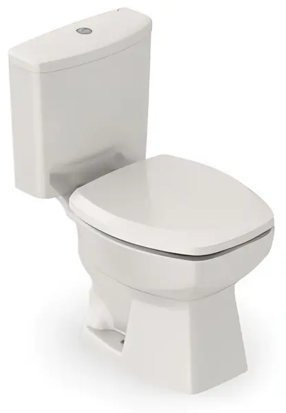 Vaso Sanitário com Caixa Acoplada Incepa Thema Ecoflush com Assento com Acessórios Acionamento Duplo Branco 3/6 Litros