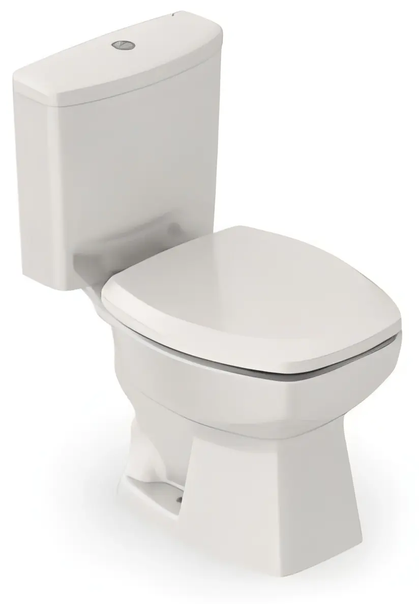 Vaso Sanitário com Caixa Acoplada Incepa Thema Ecoflush com Assento com Acessórios Acionamento Duplo Branco 3/6 Litros