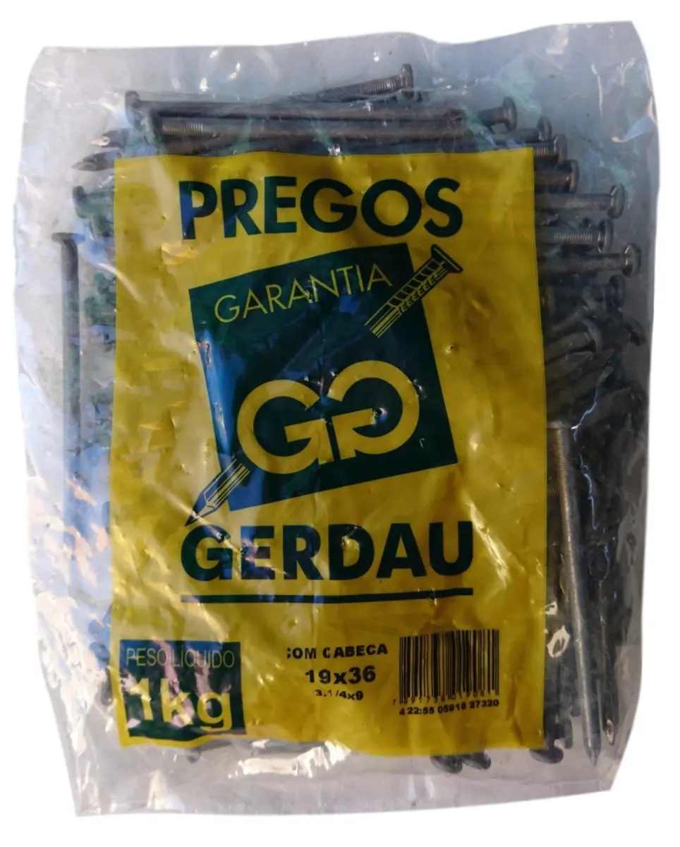 Prego Gerdau 19X36 1kg