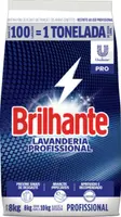 Sabão em Pó Lavanderia Profissional Brilhante Pro Pacote 8kg