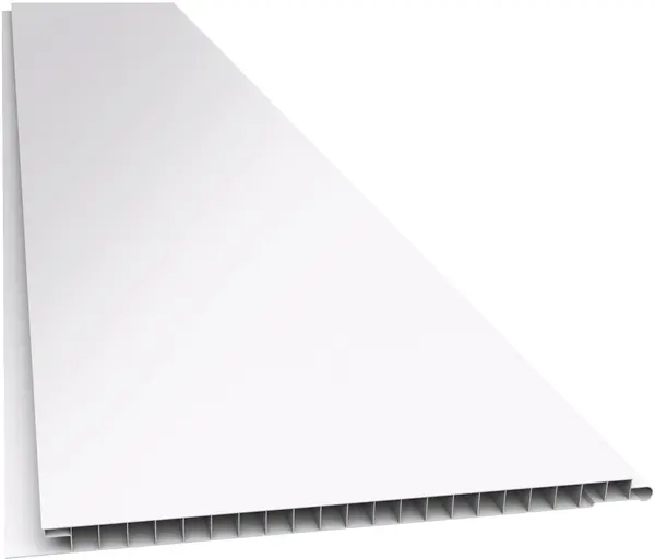 Forro PVC Plasbil Liso Junta Seca Branco 10mm 20cm 6m