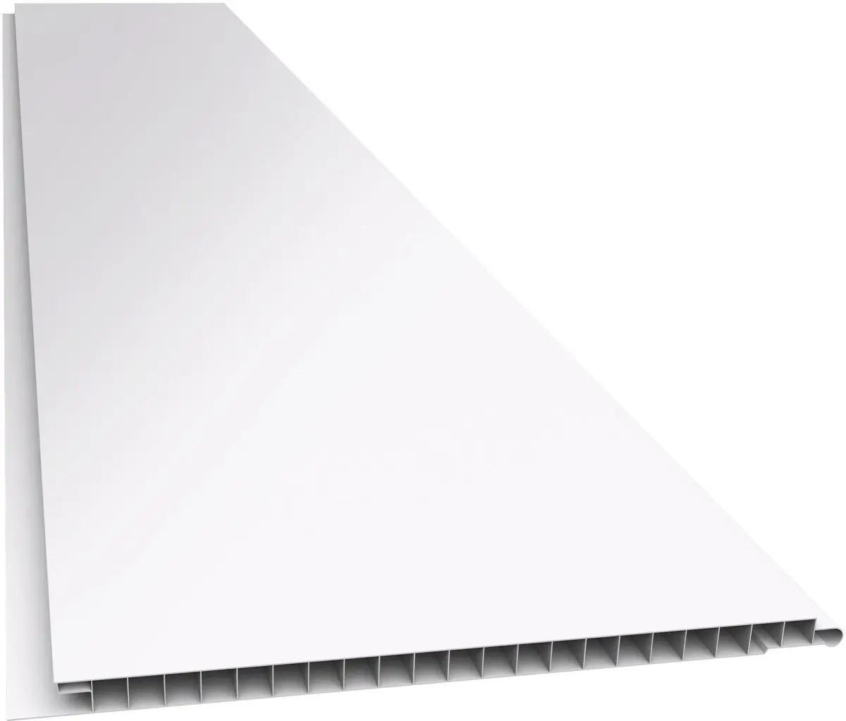 Forro PVC Plasbil Liso Junta Seca Branco 10mm 20cm 6m