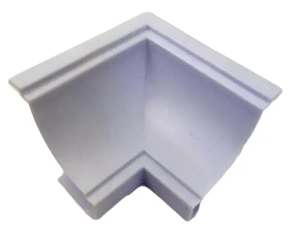 Canto Forro PVC Interno Plasflex Nook Branco Gelo Pacote com 4 Unidades