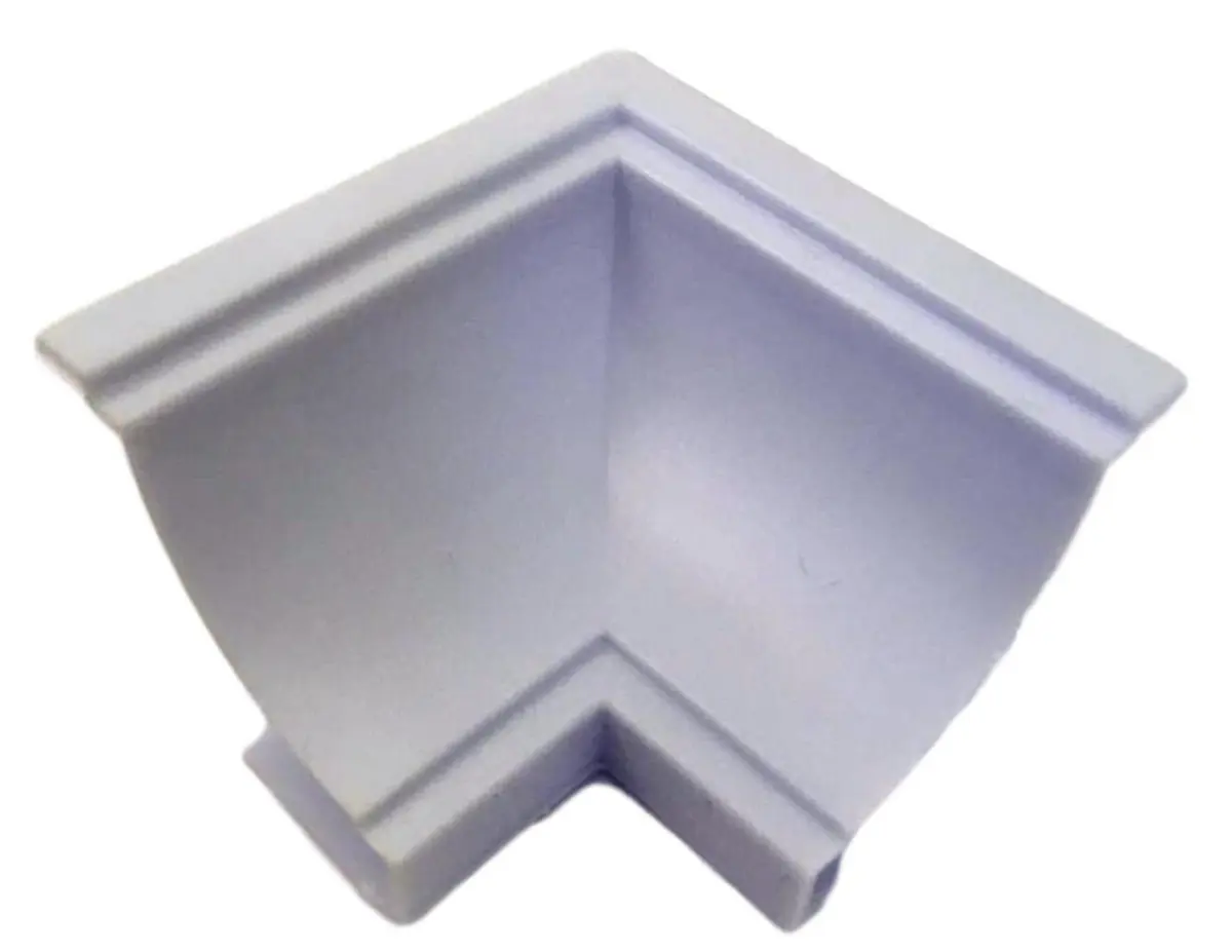Canto Forro PVC Interno Plasflex Nook Branco Gelo Pacote com 4 Unidades